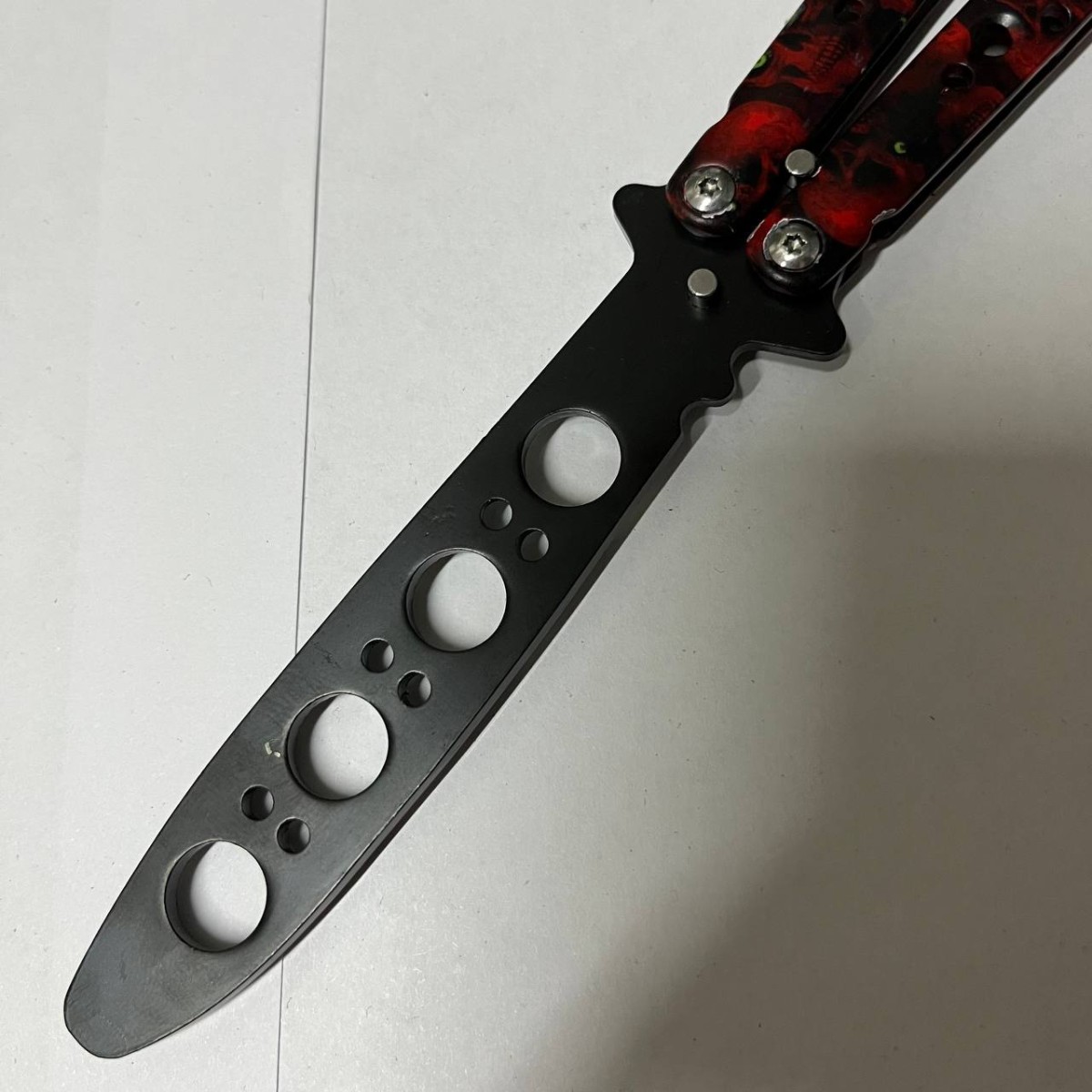 Нож бабочка тренировочный Закат в интернет-магазине art-steel.ru, фото