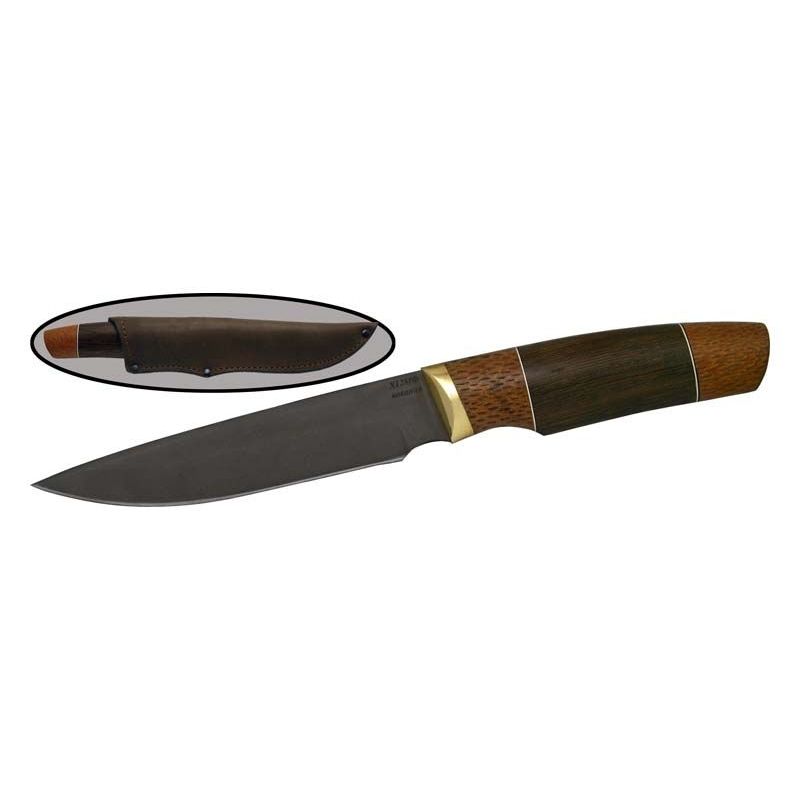Полевой "универсал" Гризли, сталь Х12МФ, рукоять дерево, латунь в интернет-магазине art-steel.ru, фото