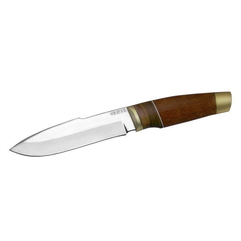 Охотничий нож Койот, сталь 95Х18, рукоять дерево, латунь в интернет-магазине art-steel.ru, фото
