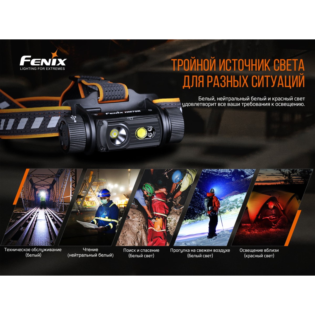 Фонарь налобный Fenix HM70R, дальность 186 м в интернет-магазине art-steel.ru Фонарь налобный Fenix HM70R, дальность 186 м в интернет-магазине art-steel.ru, фото