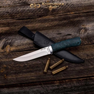 Универсальный нож Лиса, сталь 95х18, рукоять стабилизированная карельская береза в интернет-магазине art-steel.ru, фото