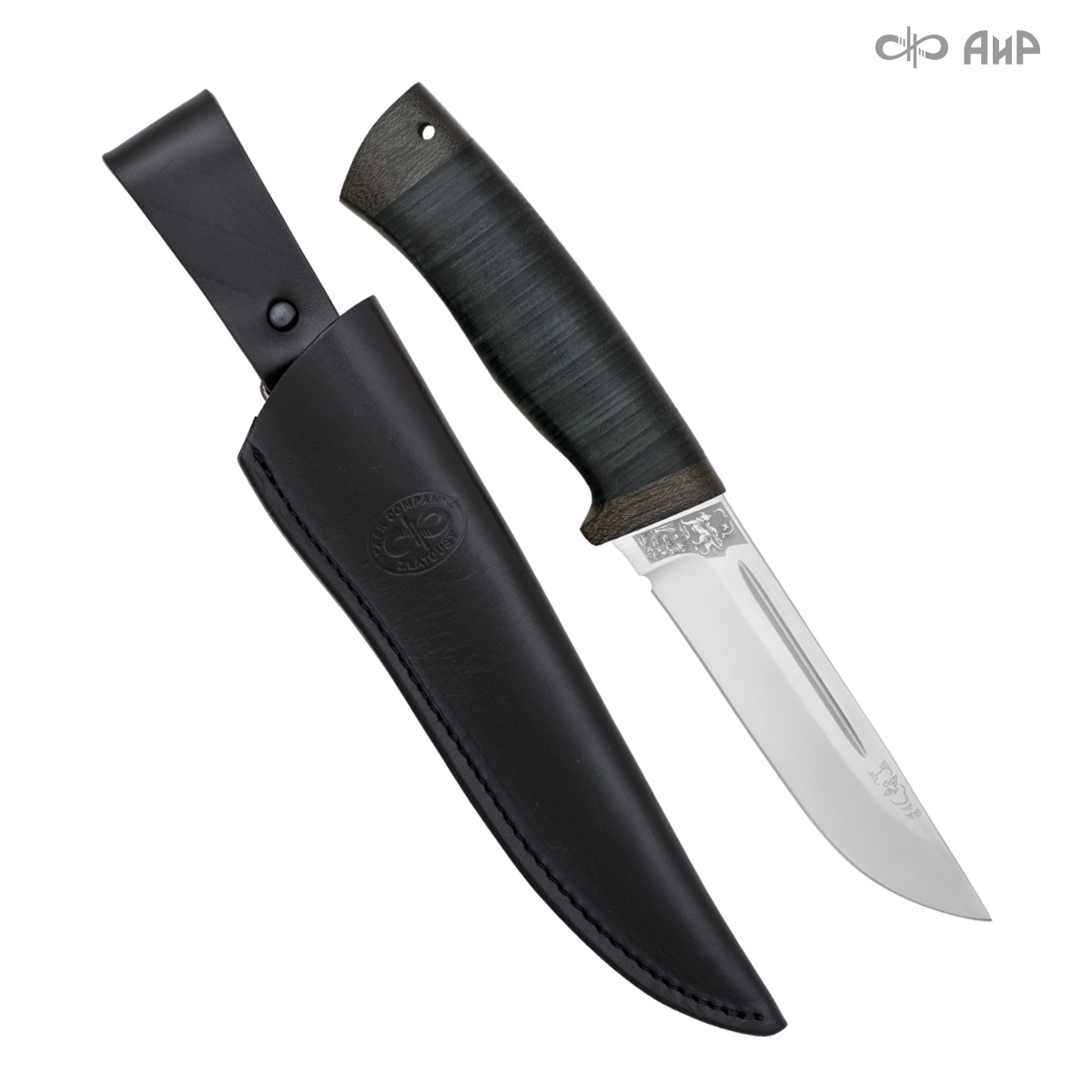 Универсальный нож Бекас, сталь 95Х18, рукоять кожа в интернет-магазине art-steel.ru, фото