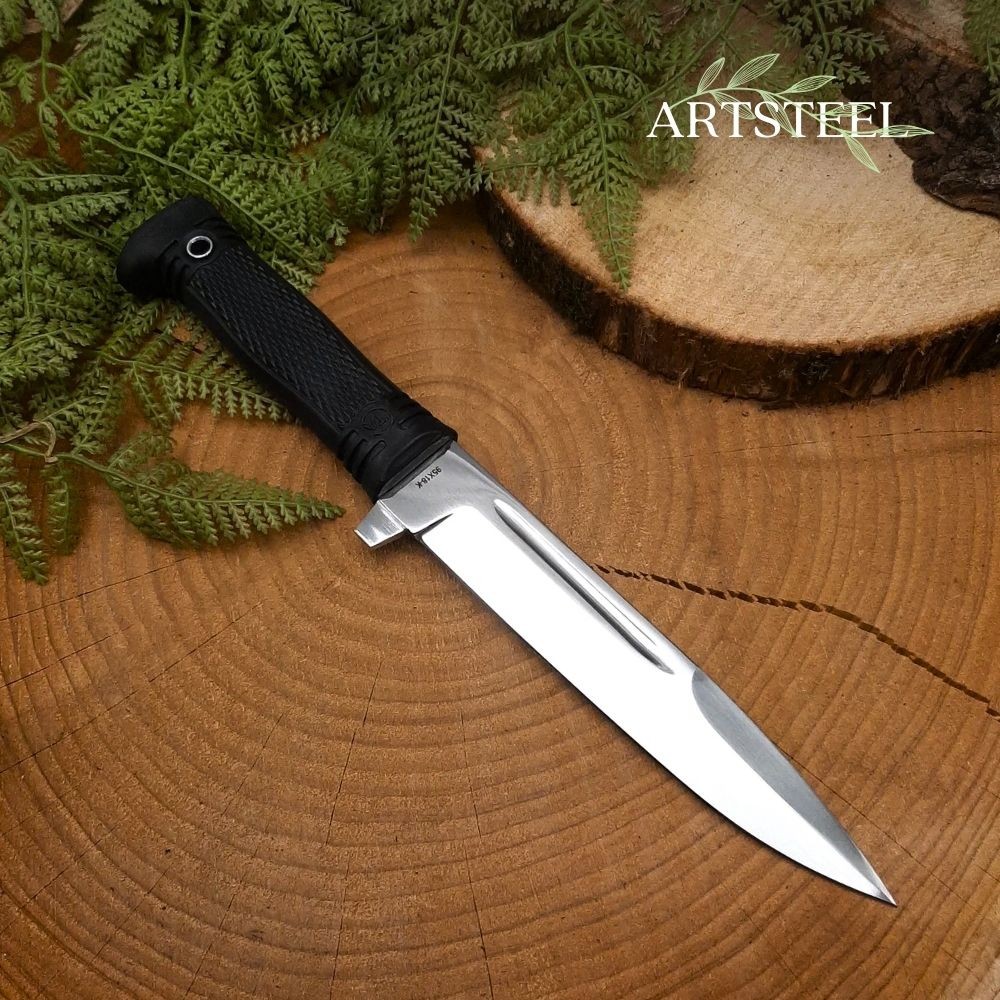 Нож Старшина из стали 95Х18, рукоять резина в интернет-магазине art-steel.ru, фото