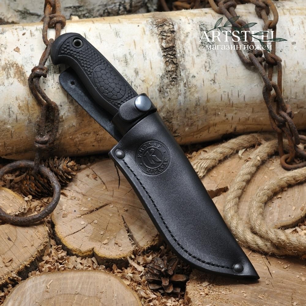 Туристический нож Минога, сталь AUS8, рукоять эластрон в интернет-магазине art-steel.ru, фото
