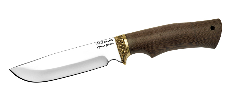 Универсальный разделочный нож Ворсма, сталь 95х18, рукоять дерево в интернет-магазине art-steel.ru, фото