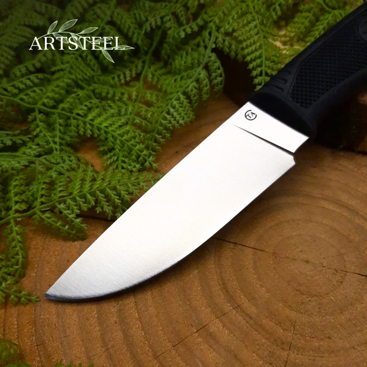 Нож Пласт-2Т из стали 95Х18, рукоять резина в интернет-магазине art-steel.ru, фото