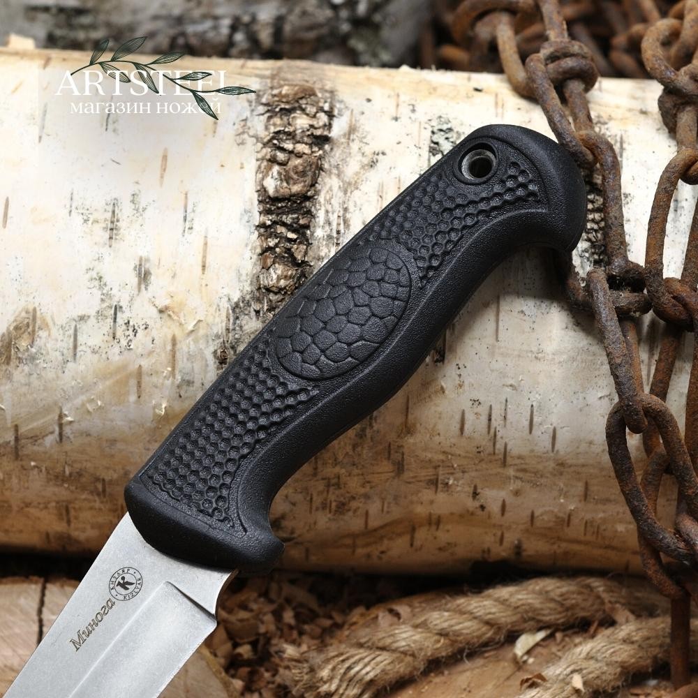 Туристический нож Минога, сталь AUS8, рукоять эластрон в интернет-магазине art-steel.ru, фото