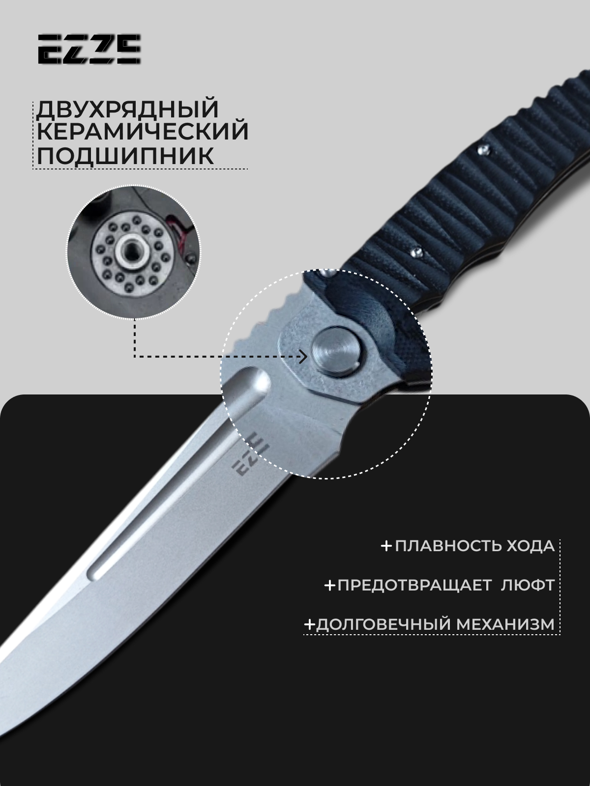 Складной нож EZ103, сталь AUS8 рукоять G10 в интернет-магазине art-steel.ru Складной нож EZ103, сталь AUS8 рукоять G10 в интернет-магазине art-steel.ru, фото