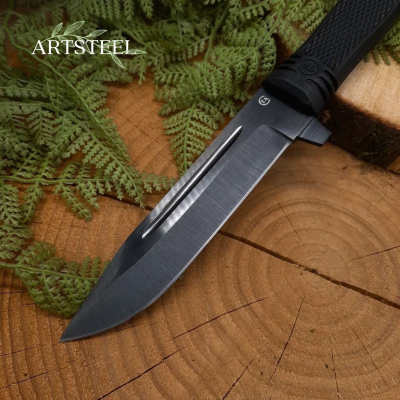 Нож Сержант из стали 65Г, рукоять резина в интернет-магазине art-steel.ru, фото