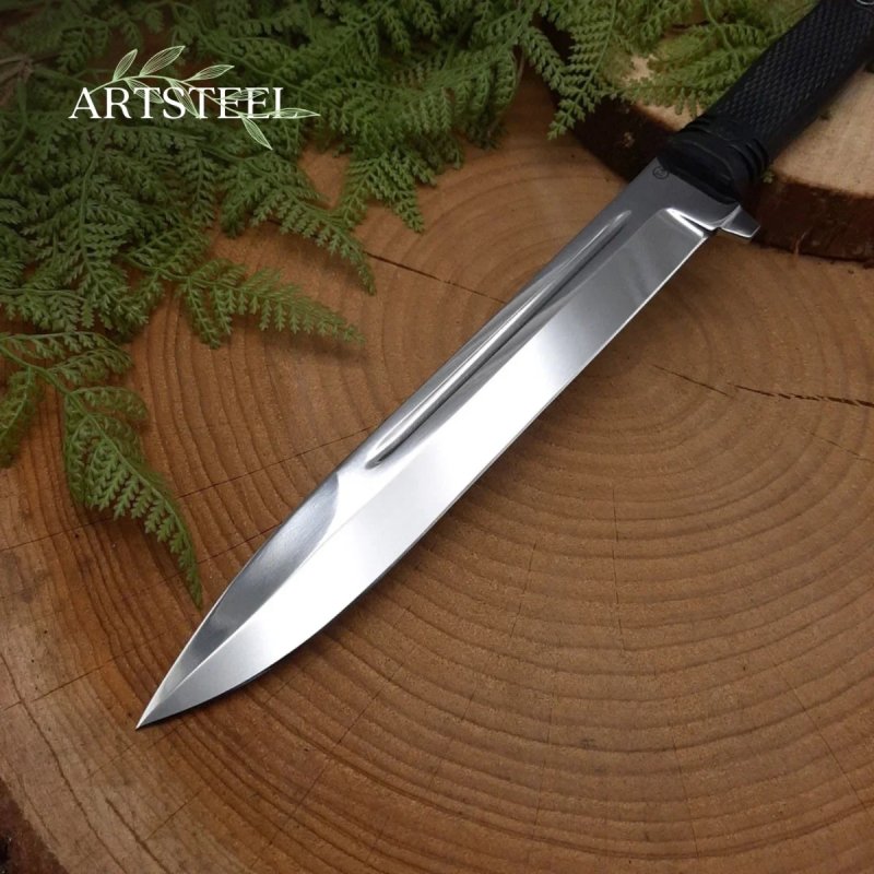Нож Майор из стали 95Х18, рукоять резина в интернет-магазине art-steel.ru, фото