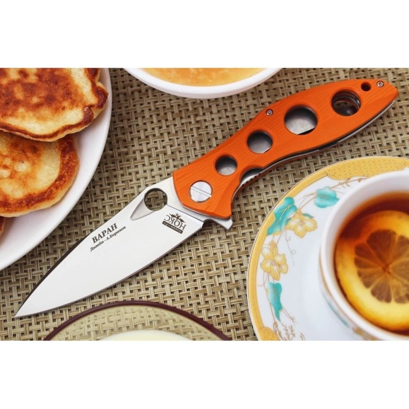 Складной нож Варан, сталь D2, рукоять G10 в интернет-магазине art-steel.ru, фото