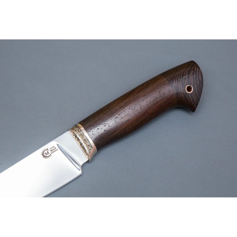 Нож Сокол из стали 95х18, рукоять венге, литьё мельхиор в интернет-магазине art-steel.ru, фото