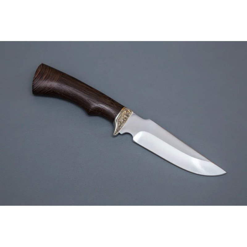 Нож Следопыт из стали 95х18, рукоять венге, литьё мельхиор в интернет-магазине art-steel.ru, фото