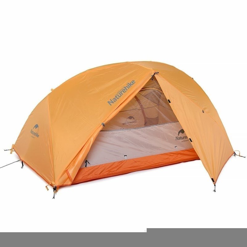 Палатка Naturehike Star-River 2 Updated NH17T012-T 210T сверхлегкая двухместная с ковриком, оранжевая в интернет-магазине art-steel.ru, фото