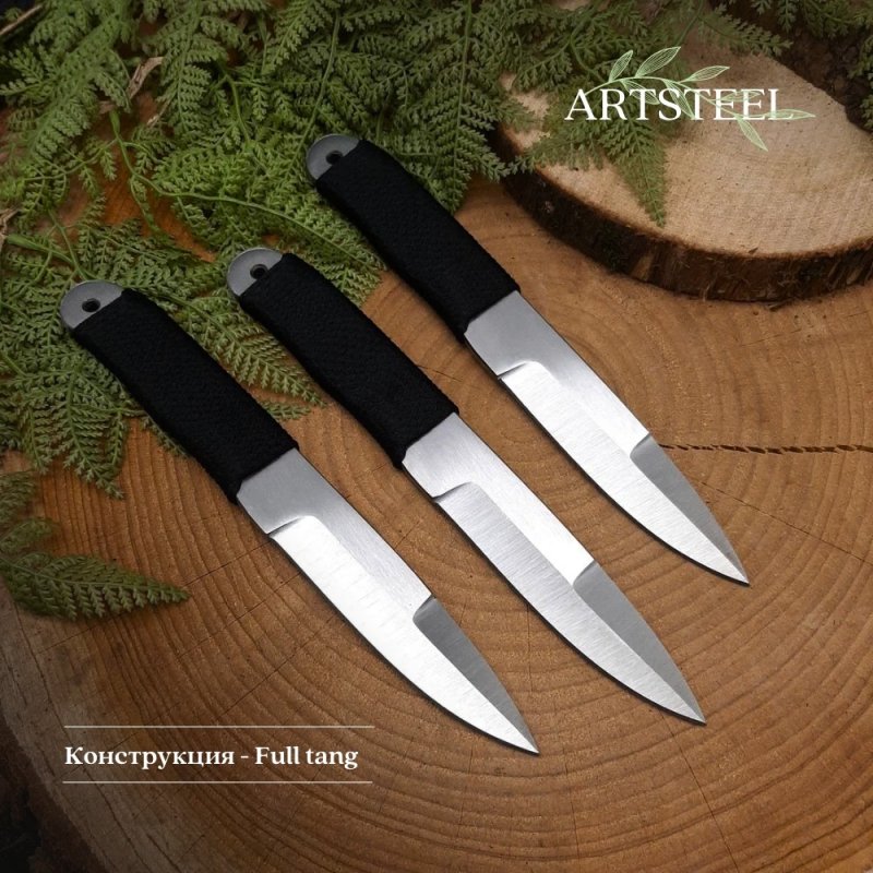 Нож Тайга из стали 65Х13, рукоять сталь, нейлон в интернет-магазине art-steel.ru, фото