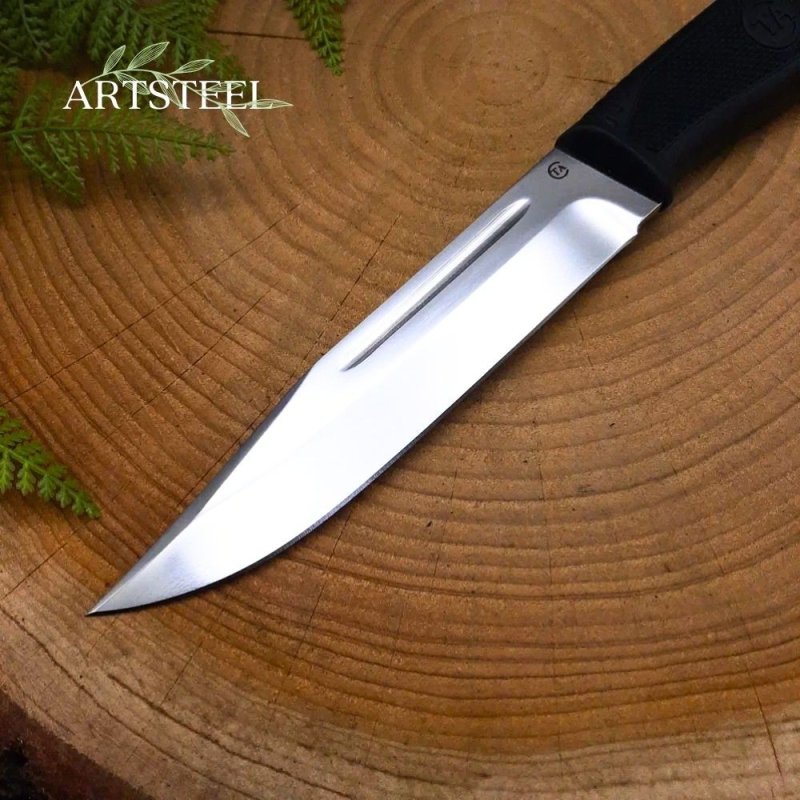 Нож Казак-1 из стали D2, рукоять резина в интернет-магазине art-steel.ru, фото