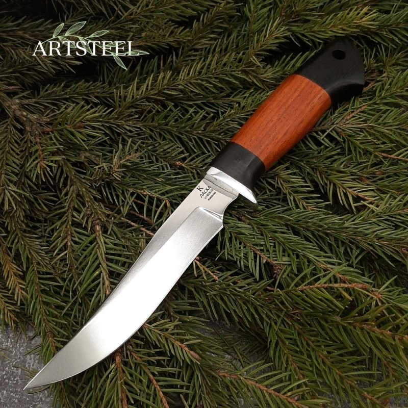 Нож Ласка из стали 95Х18, рукоять Бубинга в интернет-магазине art-steel.ru, фото