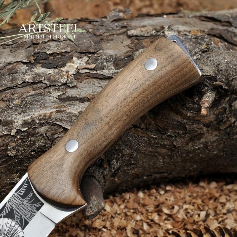 Нож Глухарь художественно-оформленный в интернет-магазине art-steel.ru, фото