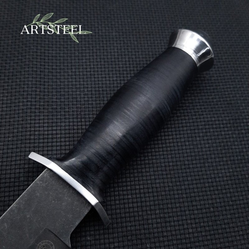 Нож Легионер стоунвош черный в интернет-магазине art-steel.ru, фото