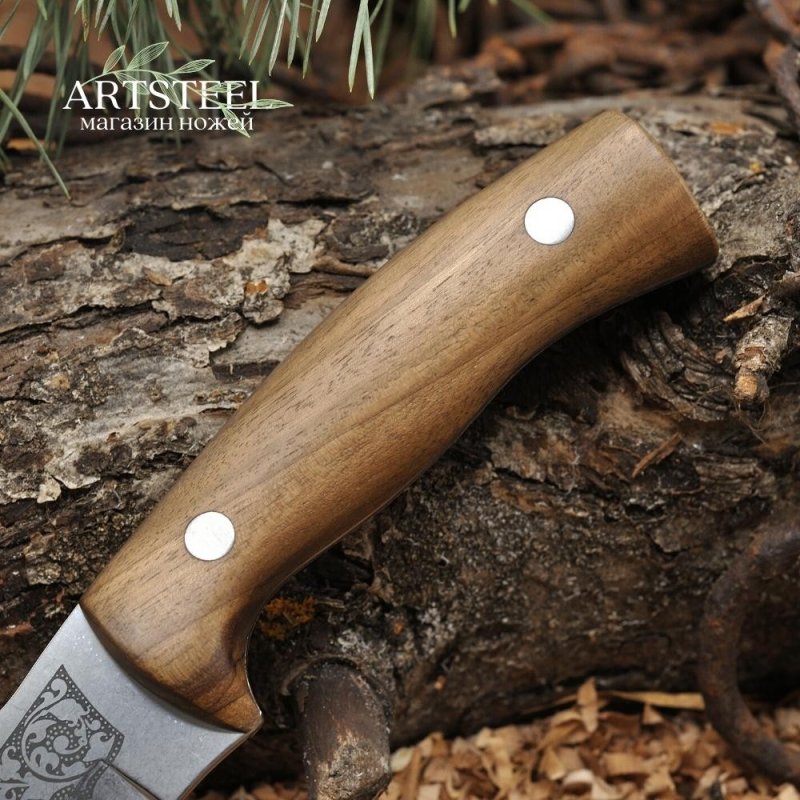 Охотничий нож Бекас-2, сталь AUS8, рукоять дерево в интернет-магазине art-steel.ru, фото