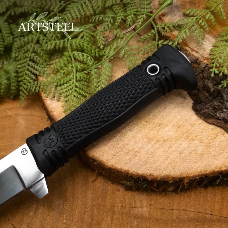 Нож Мирный из стали 95Х18, рукоять резина в интернет-магазине art-steel.ru, фото