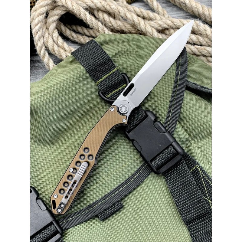 Складной нож Локи, сталь D2, рукоять G10 в интернет-магазине art-steel.ru, фото