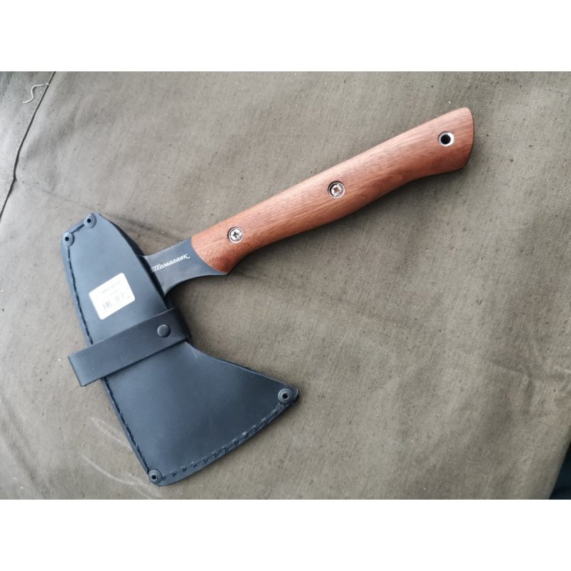 Топорик метательный Томогавк, сталь У8, рукоять сапелли в интернет-магазине art-steel.ru, фото