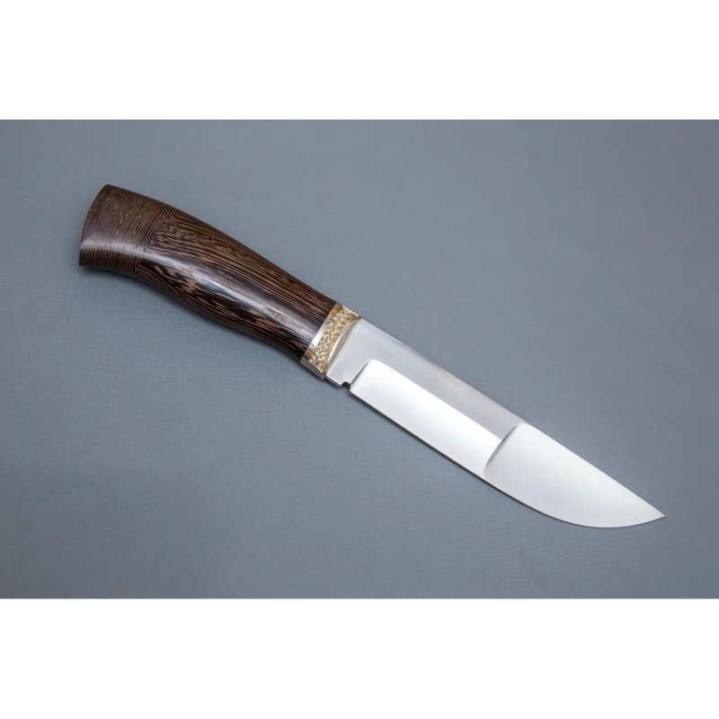 Нож Путник из стали 95х18, рукоять венге, литьё мельхиор в интернет-магазине art-steel.ru, фото