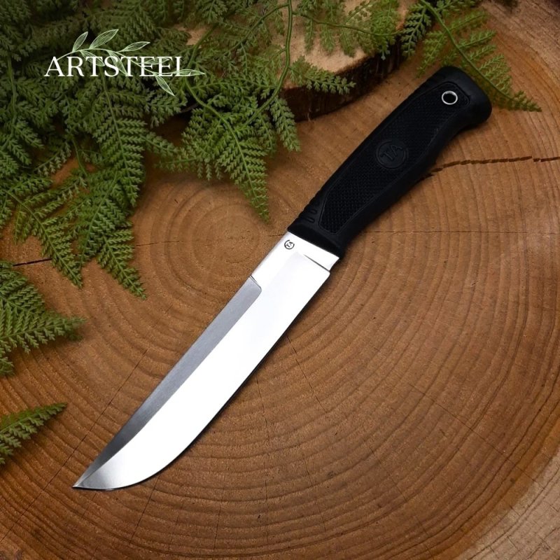 Нож Зевс из стали D2, рукоять резина в интернет-магазине art-steel.ru, фото