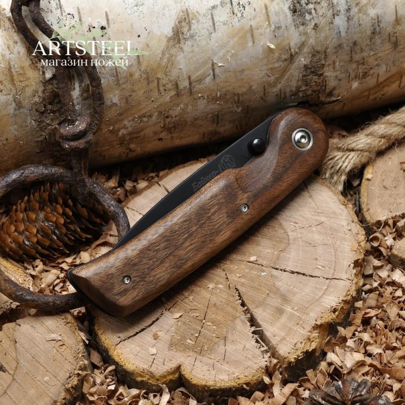 Нож НСК Байкер-1 ШХ15 дерево в интернет-магазине art-steel.ru, фото