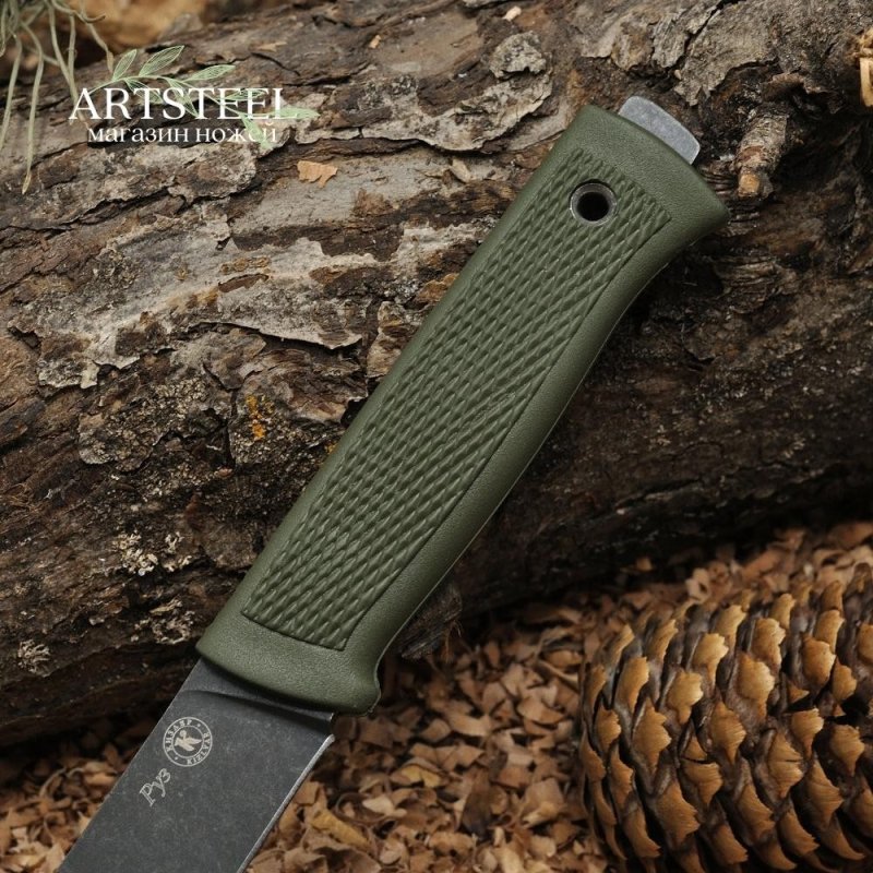 Туристический нож Руз, сталь AUS8, рукоять эластрон в интернет-магазине art-steel.ru, фото