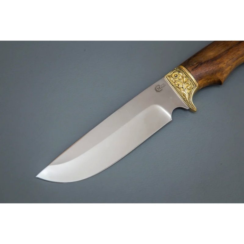 Нож Лорд из стали 65х13, рукоять амазаку, латуннное литьё в интернет-магазине art-steel.ru, фото