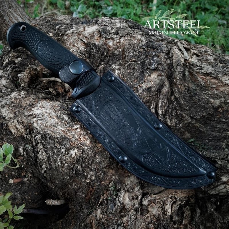 Туристический нож Рыбак-2, сталь AUS8, рукоять эластрон в интернет-магазине art-steel.ru, фото