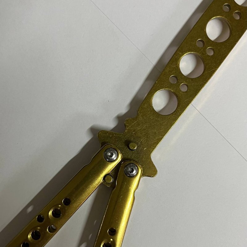 Нож бабочка тренировочный Золотой Рыцарь в интернет-магазине art-steel.ru, фото