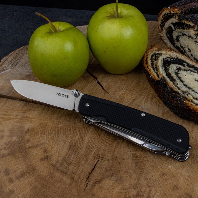 Многофункциональный нож Ruike, сталь Sandvik 12C27, рукоять G10 в интернет-магазине art-steel.ru, фото