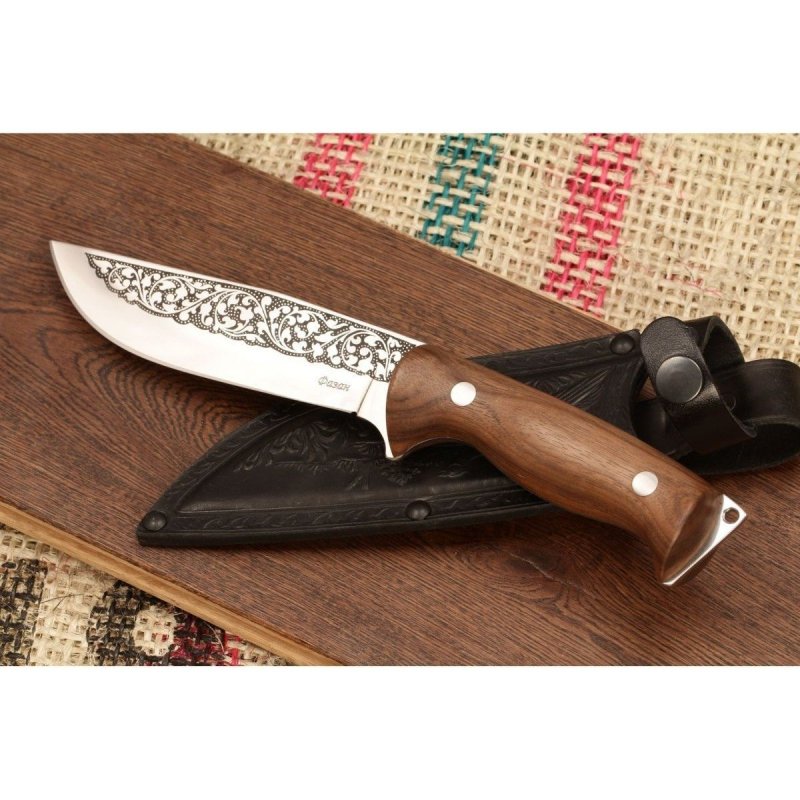 Туристический нож Фазан, сталь AUS8, рукоять дерево в интернет-магазине art-steel.ru, фото