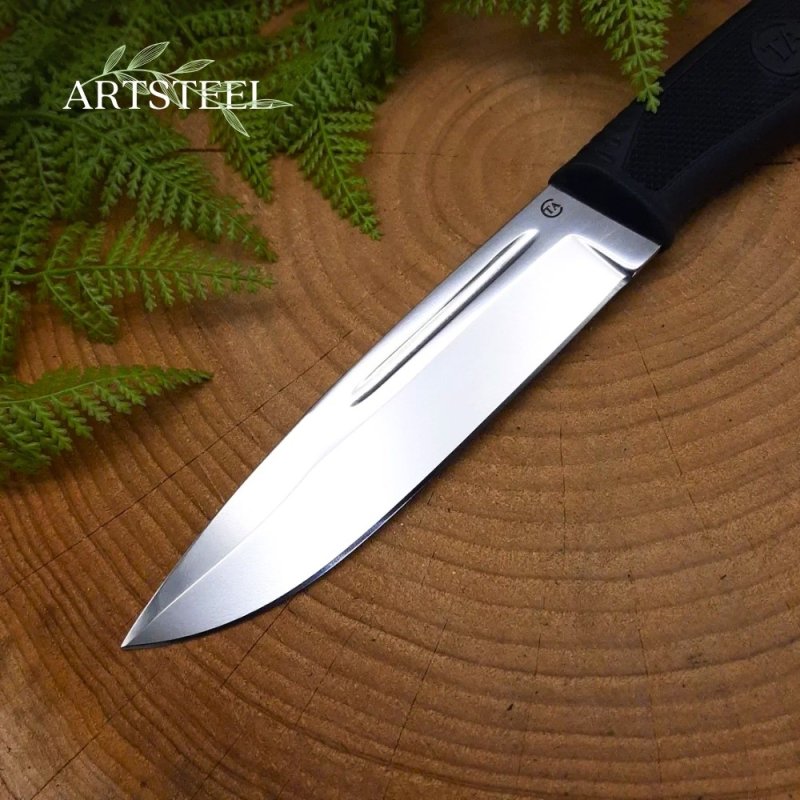 Нож С-1 из стали D2, рукоять резина в интернет-магазине art-steel.ru, фото