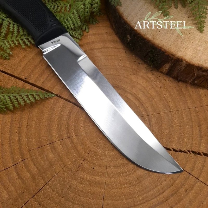Нож Зевс из стали 95Х18, рукоять резина в интернет-магазине art-steel.ru, фото