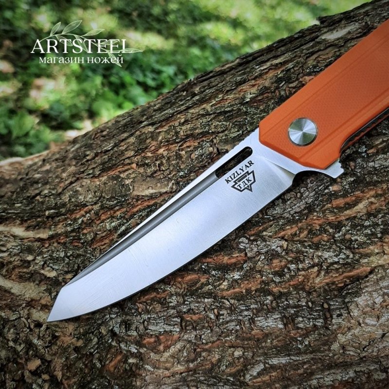 Складной нож LLKB464 Orange Rapid, сталь D2, рукоять G10 в интернет-магазине art-steel.ru, фото