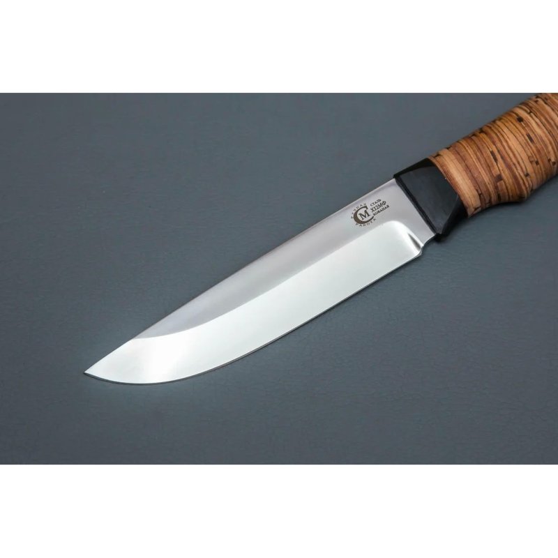 Нож Ястреб из стали Х12МФ, рукоять береста, граб в интернет-магазине art-steel.ru, фото