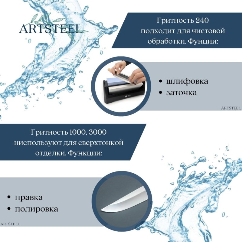 Трехсторонний водный камень TG2013 в интернет-магазине art-steel.ru, фото