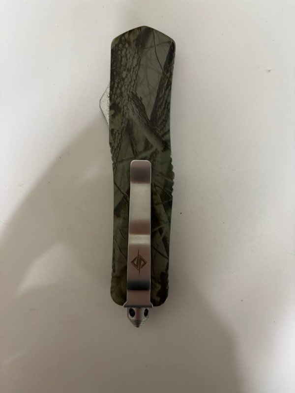 Автоматический складной нож Тирекс (фронтальный), сталь 40х13, рукоять алюминий (уценка) в интернет-магазине art-steel.ru, фото