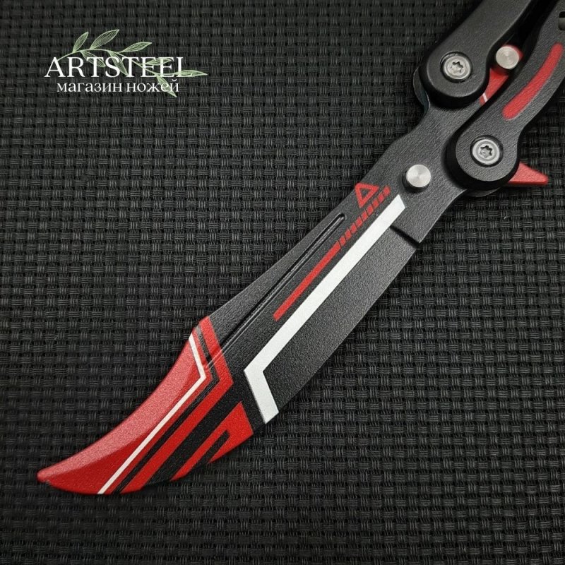 Нож бабочка тренировочный CS GO Balisong в интернет-магазине art-steel.ru, фото