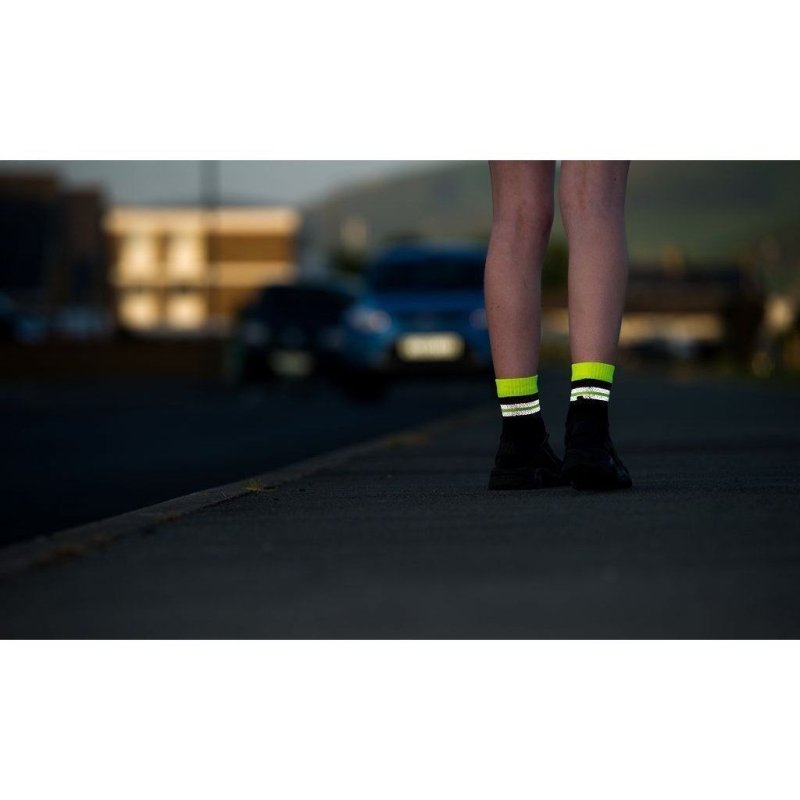 Водонепроницаемые носки DexShell Pro visibility Cycling XL (47-49) зеленая полоска в интернет-магазине art-steel.ru, фото