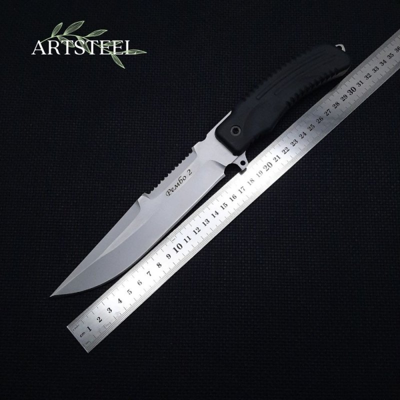 Нож Рембо 2, сталь 65Х13, рукоять эластрон в интернет-магазине art-steel.ru, фото