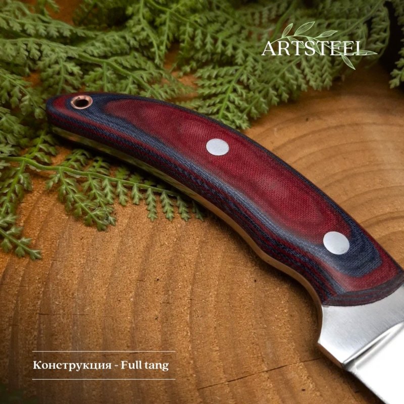 Нож Север-4 из стали 95Х18, рукоять микарта в интернет-магазине art-steel.ru, фото