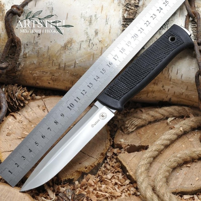Туристический нож Филин, сталь AUS8, рукоять эластрон в интернет-магазине art-steel.ru, фото