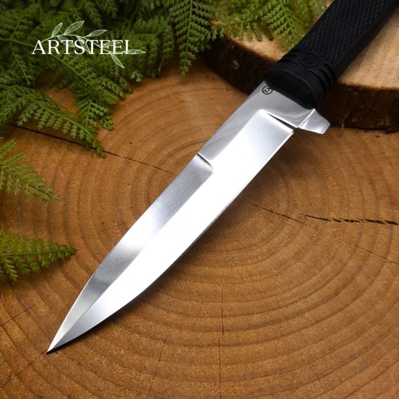 Нож Мирный из стали 95Х18, рукоять резина в интернет-магазине art-steel.ru, фото