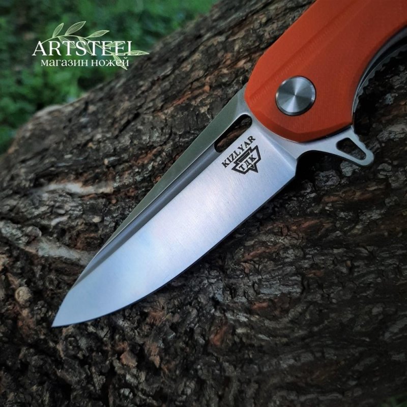 Складной нож LLKB336 Orange А-01, сталь D2, рукоять G10 в интернет-магазине art-steel.ru, фото