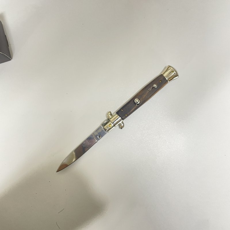 Автоматический складной нож Advisor, сталь 65Х13, рукоять дерево, сталь в интернет-магазине art-steel.ru, фото